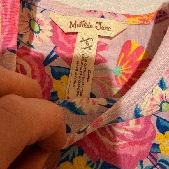 Matilda Jane Bright Floral Dress with Matching Doll Dress